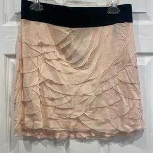 Express Peach/Pink/Cream floral tulle skirt SZ Large